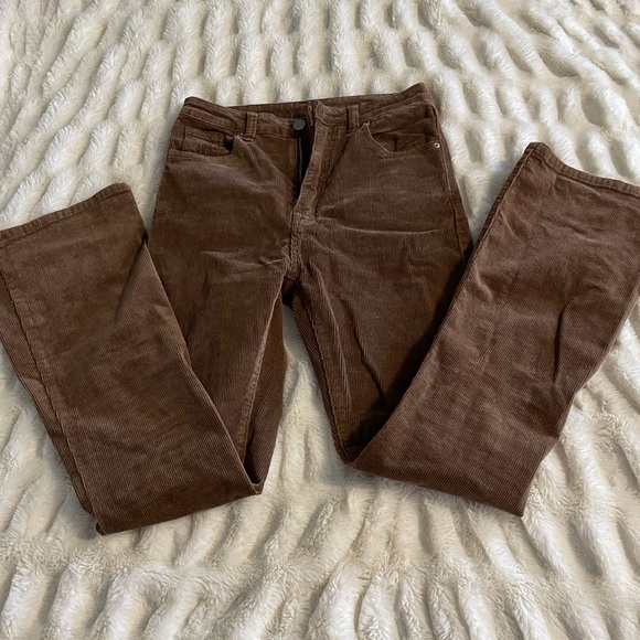 SHEIN Denim - NWOT Brown High Waist Flare Corduroy Pant